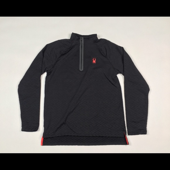 SPYDER ACTIVE 1/4 ZIP LONG SLEEVE LIGHTWEIGHT QUICK DRY BREATHABLE SHIRT - Picture 1 of 7